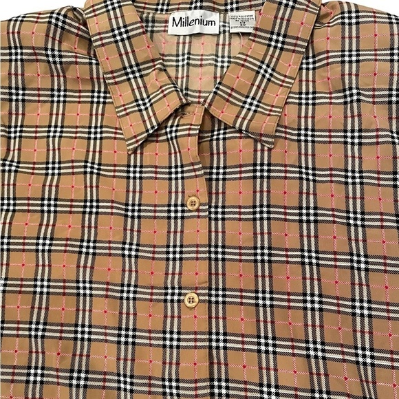 Millenium Women’s Plus Size 20 Long Sleeve Button Front Top NWT - Picture 2 of 5